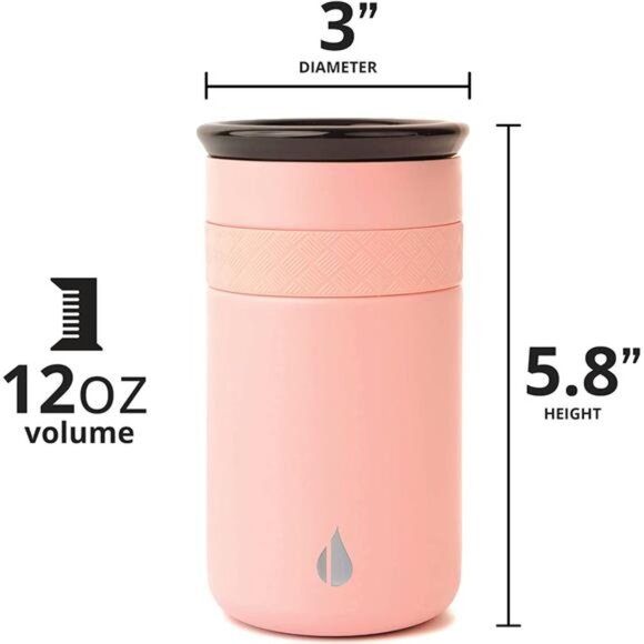 Elemental Artisan Insulated Tumbler, Triple Wall Coffee Travel Mug, Reusable - Picture 2 of 7